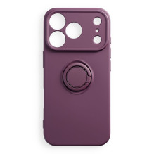 Case for iPhone 17 Pro / 18 Pro Silicone Ring dark cherry