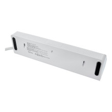 Power strip with 4 sockets max 3680W, 2xUSB A, 2x type C ports with 2m power cable E42 white Power strip with 4 sockets max 3680W, 2xUSB A, 2x type C ports with 2m power cable E42 white