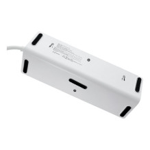 Power strip with 4 sockets max 3680W, 2xUSB A, 2x type C ports with 2m power cable E42 white Power strip with 4 sockets max 3680W, 2xUSB A, 2x type C ports with 2m power cable E42 white