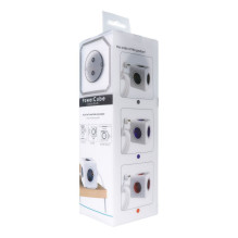 Power strip cube 5 sockets max 3680W with 1,4m power cable E03 white Power strip cube 5 sockets max 3680W with 1,4m power cable E03 white