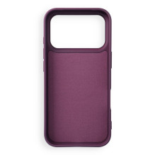 Case for iPhone 17 Pro / 18 Pro Silicone Mag Cover compatible with MagSafe (big hole) dark cherry