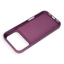 Case for iPhone 17 Pro / 18 Pro Silicone Mag Cover compatible with MagSafe (big hole) dark cherry