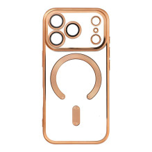 „iPhone 17 Pro / 18 Pro Electro“ dėklas Mag Suderinamas su „MagSafe“, auksinis „iPhone 17 Pro / 18 Pro Electro“ dėklas Mag Suderinamas su „MagSafe“, auksinis