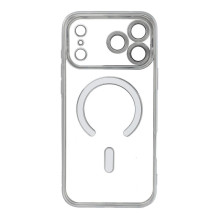 Case for iPhone 17 Pro Max / 18 Pro Max Electro Mag Cover compatible with MagSafe silver Case for iPhone 17 Pro Max / 18 Pro Max Electro Mag Cover compatible with MagSafe silver