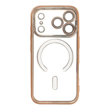 „iPhone 17 Pro / 18 Pro Electro“ dėklas Mag Suderinamas su „MagSafe“, auksinis „iPhone 17 Pro / 18 Pro Electro“ dėklas Mag Suderinamas su „MagSafe“, auksinis