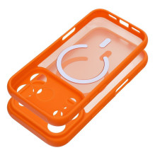 iPhone 17 Pro / 18 Pro dėklas, visiškai matinis Mag, suderinamas su „MagSafe“, oranžinis iPhone 17 Pro / 18 Pro dėklas, visiškai matinis Mag, suderinamas su „MagSafe“, oranžinis
