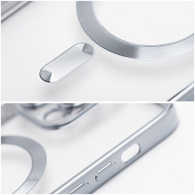 Case for iPhone 17 Pro Max / 18 Pro Max Electro Mag Cover compatible with MagSafe silver Case for iPhone 17 Pro Max / 18 Pro Max Electro Mag Cover compatible with MagSafe silver