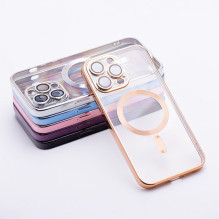 „iPhone 17 Pro / 18 Pro Electro“ dėklas Mag Suderinamas su „MagSafe“, auksinis „iPhone 17 Pro / 18 Pro Electro“ dėklas Mag Suderinamas su „MagSafe“, auksinis