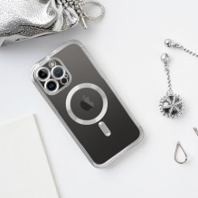 Case for iPhone 17 Pro Max / 18 Pro Max Electro Mag Cover compatible with MagSafe silver Case for iPhone 17 Pro Max / 18 Pro Max Electro Mag Cover compatible with MagSafe silver