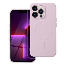 Case for iPhone 17 Pro Max / 18 Pro Max Silicone Mag Cover compatible with MagSafe (big hole) pink