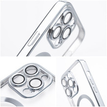 „iPhone 17 Pro / 18 Pro Electro“ dėklas Mag Suderinamas su „MagSafe“ sidabro spalvos „iPhone 17 Pro / 18 Pro Electro“ dėklas Mag Suderinamas su „MagSafe“ sidabro spalvos
