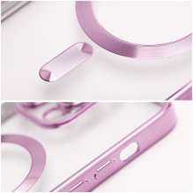 „iPhone 17 Pro Max / 18 Pro Max Electro“ dėklas Mag Suderinamas su „MagSafe“ aukso-rožinės spalvos