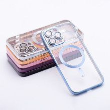 Case for iPhone 17 Pro Max / 18 Pro Max Electro Mag Cover compatible with MagSafe sky blue