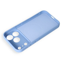 Case for iPhone 17 Pro Max / 18 Pro Max Silicone Mag Cover compatible with MagSafe (camera protection) light blue