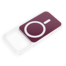 Case for iPhone 17 Pro / 18 Pro Clear Fusion Mag Cover compatible with MagSafe dark cherry Case for iPhone 17 Pro / 18 Pro Clear Fusion Mag Cover compatible with MagSafe dark cherry