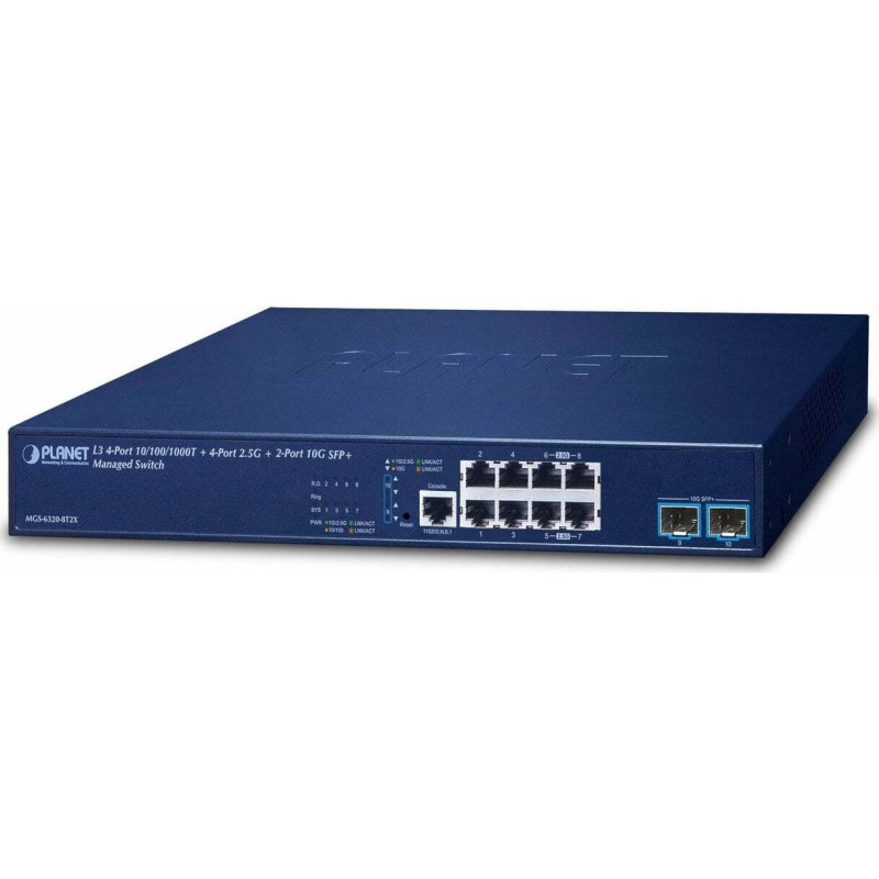 PLANET L3 4-portu GE MGS-6320-8T2X switch