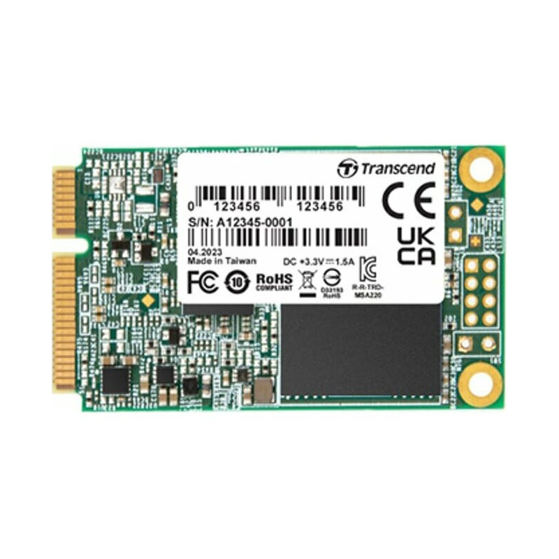 SSD 64GB Transcend MSA220S mSATA 3D NAND, SATA3