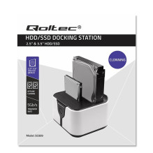 Qoltec 50309 HDD SSD 2.5" 3.5" docking station, SATA III, USB 3.0, Super speed 5Gb / s, with Clonning function Qoltec 50309 HDD SSD 2.5" 3.5" docking station, SATA III, USB 3.0, Super speed 5Gb / s, with Clonning function