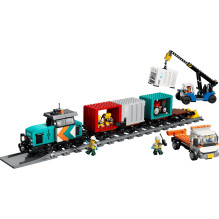 LEGO CITY 60509 Uosto krovininis traukinys su kranu ir sunkvežimiu
