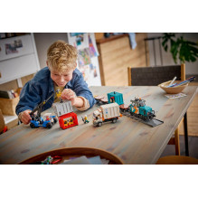 LEGO CITY 60509 Uosto krovininis traukinys su kranu ir sunkvežimiu
