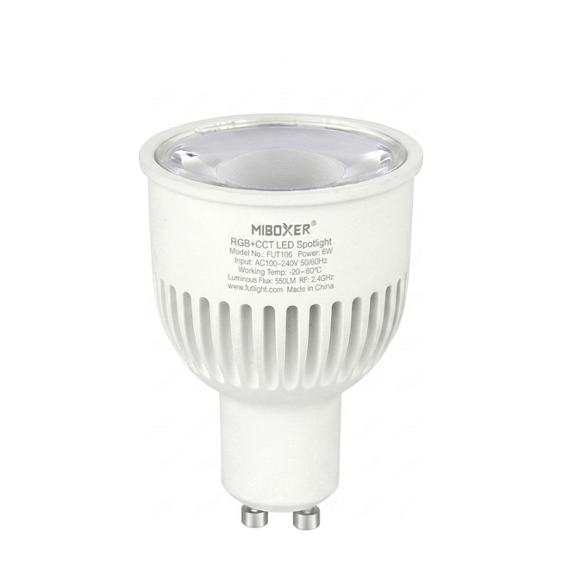 LED Retrofit GU10 6W RGB-WW (RGB-CCT) Spot *Milight / Miboxer*