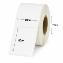 Analog thermal labels Zebra 60x80mm D76 2000vnt.