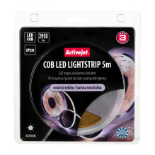 LED Juosta - Activejet Aje-cob 5m Neutralus, Baltas LED Juosta - Activejet Aje-cob 5m Neutralus, Baltas