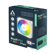 CASE FAN 120MM BIONIX P12 ARGB / 3-PACK WHT ACFAN00338A ARCTIC CASE FAN 120MM BIONIX P12 ARGB / 3-PACK WHT ACFAN00338A ARCTIC