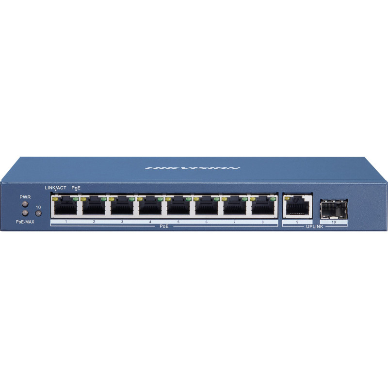 Hikvision 10-port 8 PoE port switch DS-3E0510P-E/M