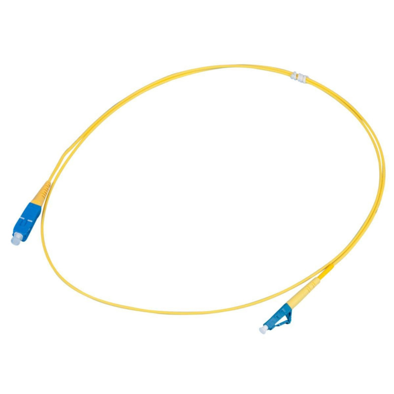 Optical cable SC / UPC-LC / UPC SM simplex (G657A, 3 mm, LSZH, 1 m)