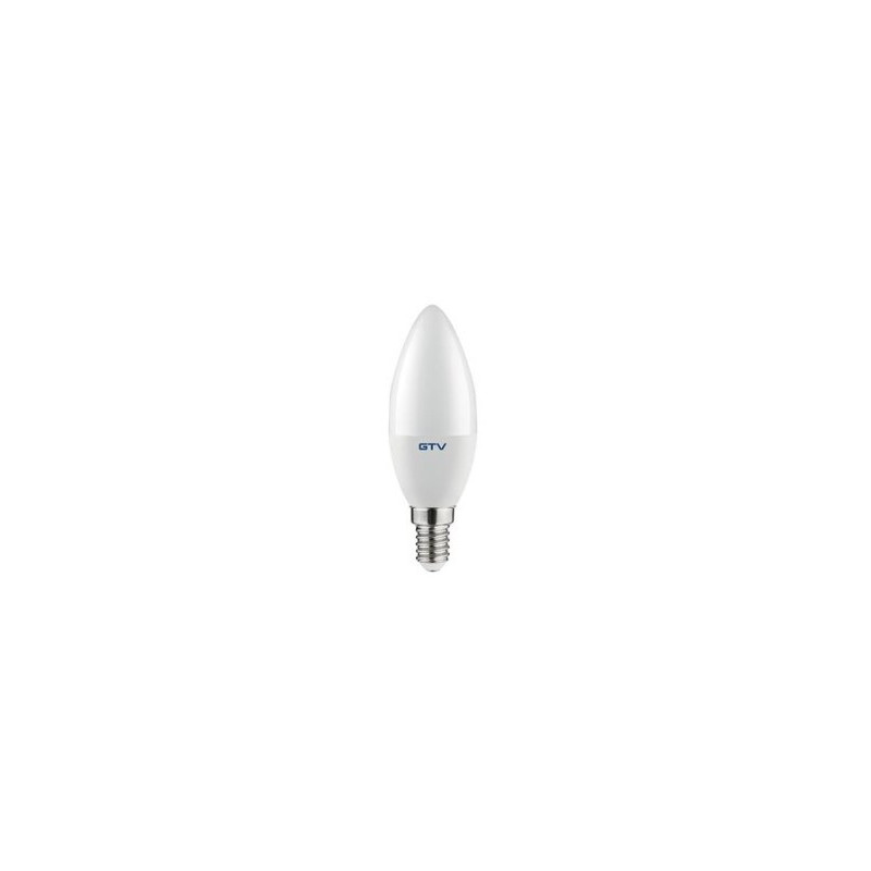 LED bulb frosted candle GTV LD-SMDC37-80 (8w, E14, 3000K)