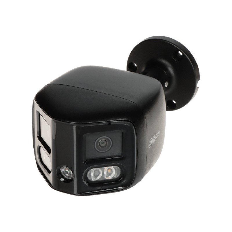 Panoramic camera Dahua IPC-PFW3849S-A180-E2-AS-PV-280B F2.8 (Black, 2×4 MP, IR+LED 25 m, IP67)