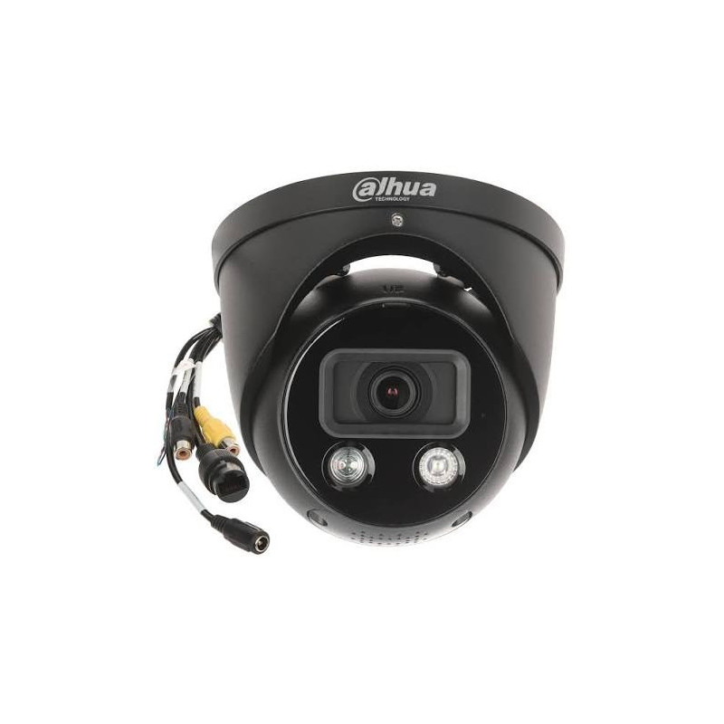 IP camera Dahua Dome IPC-HDW3549H-AS-PV 2.8mm (Black, 5MP, 97°, IR LED 50m, LED lighting)