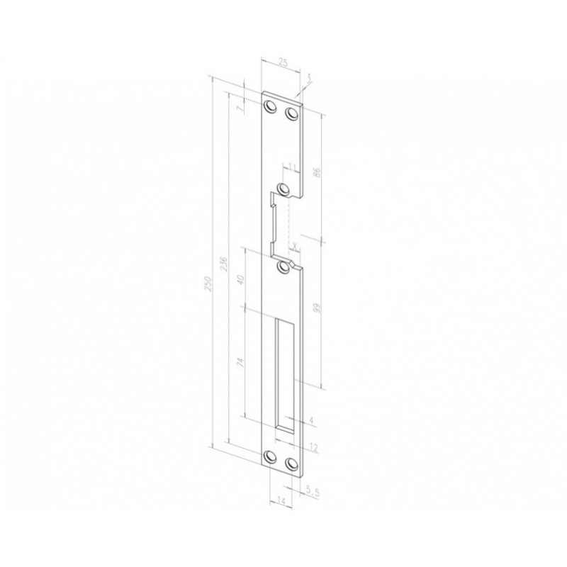Electric shutter strip EFF EFF - ASSA ABLOY 02140