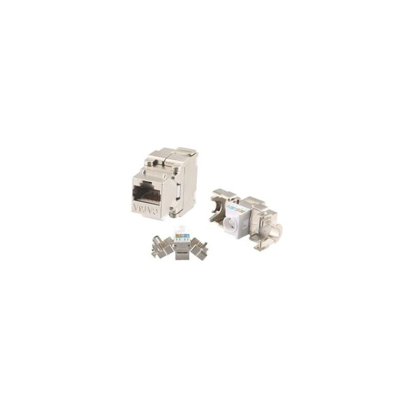 RJ45 lizdas LK-2015-CAT6A (Cat6A, FTP, 180°)