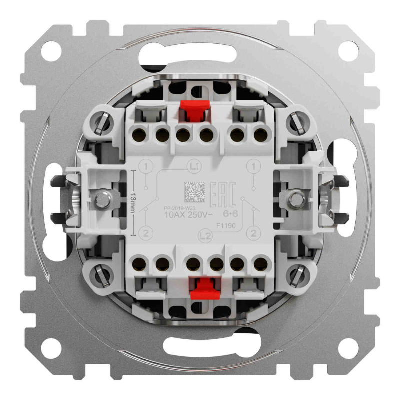 2 klavišų perjungiklis Schneider Electric Sedna Design SDD114108 (antracitas)