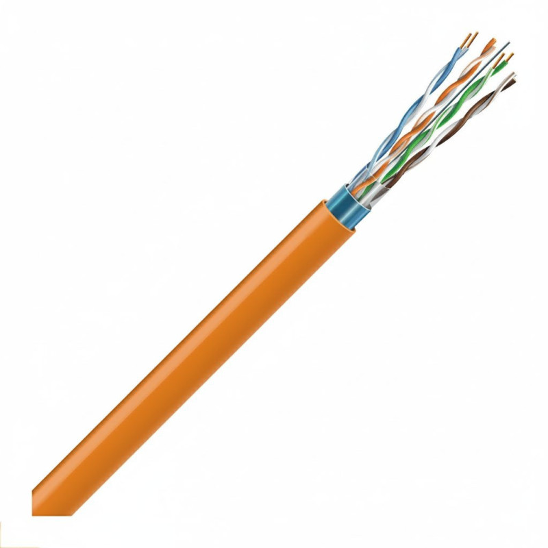 LAN network cable ECG FTP 6 (indoor, shielded, PVC / LSZH, 500m, 23AWG / 0.56mm, B2ca(s1,d1,a1))