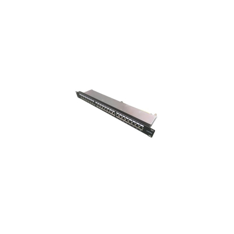 Komutacinė panelė 19" 1U FTP Cat5e LK-PP-013-A (24 prievadai, su kabelių laikikliu, 482.6x44x95 mm)
