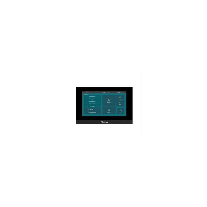 IP telefonspynės monitorius Akuvox C313W (7", Wi-Fi, SIP, PoE, pilkas)