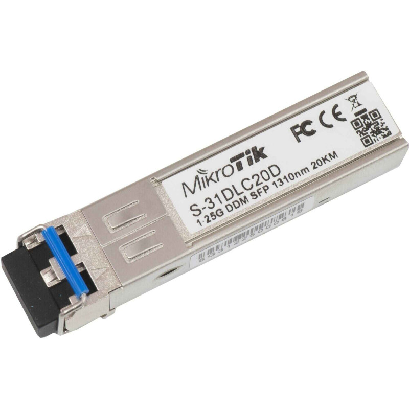 Optical integrated converter MikroTik S-31DLC20D (SFP, 1.25Gbps, SM, 20km, 1310nm)
