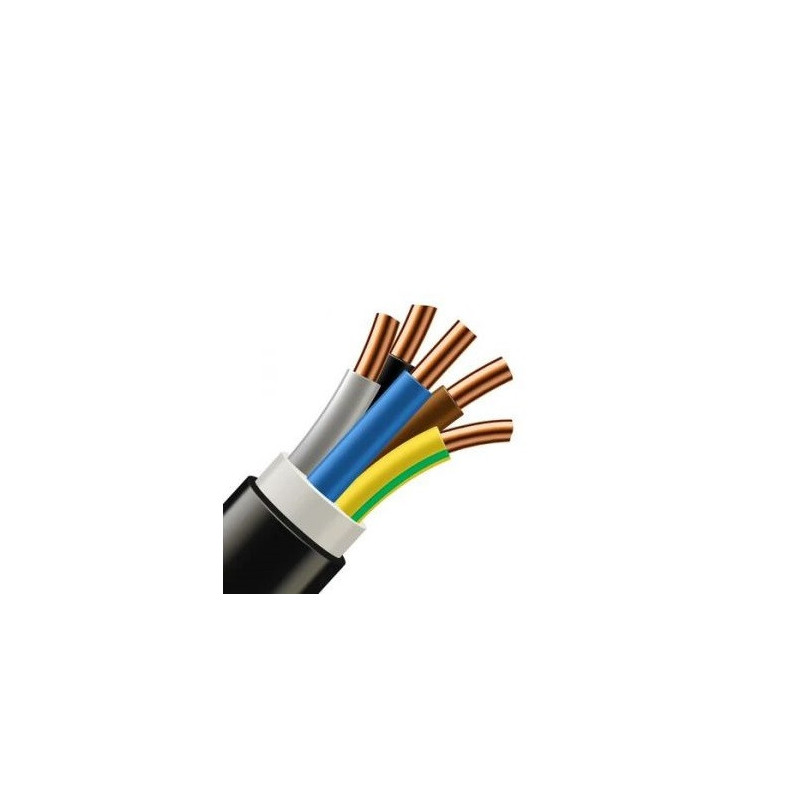 CYKY 5x16 mm2 power cable (1 m)