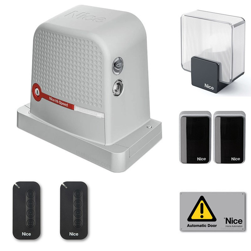 Sliding gate kit Nice RBS600HSBDKCER30 (up to 600kg, ROBUS600HS, 2 remote controls)