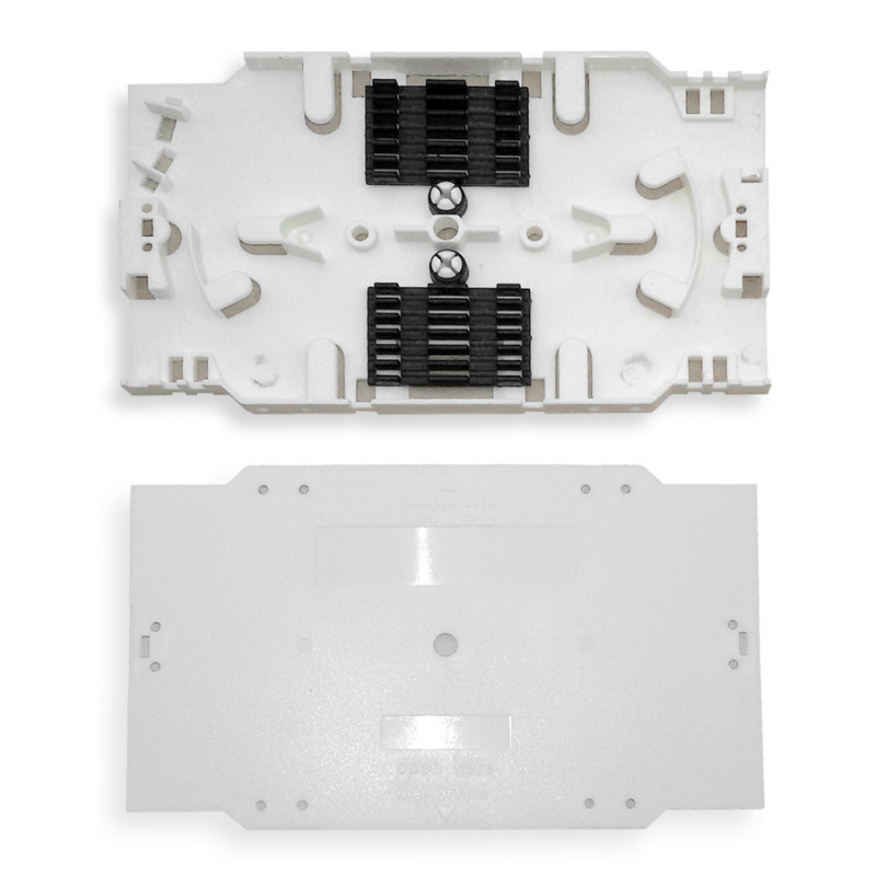 Optical/fiber optic 12-fiber splice cassette