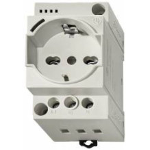 DIN rail socket with...