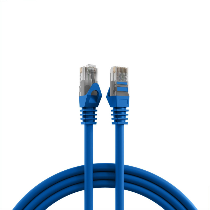 Patch cable RJ45 U/UTP Cat.5e K8110BL.1 (LSZH, AWG24/7, CCA, 1m, blue)
