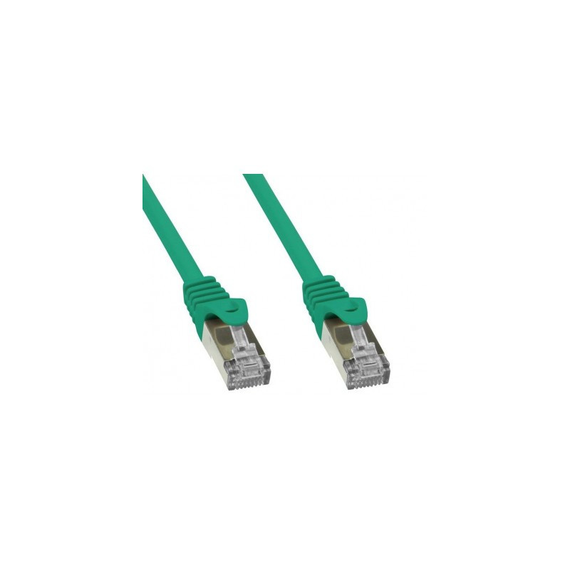 Patch cable (1m, S/FTP, CAT6, green)