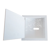 Recessed metal housing with...