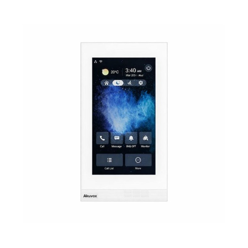IP telefonspynės monitorius Akuvox S562W-V (7", Wi-Fi, SIP, PoE, baltas)