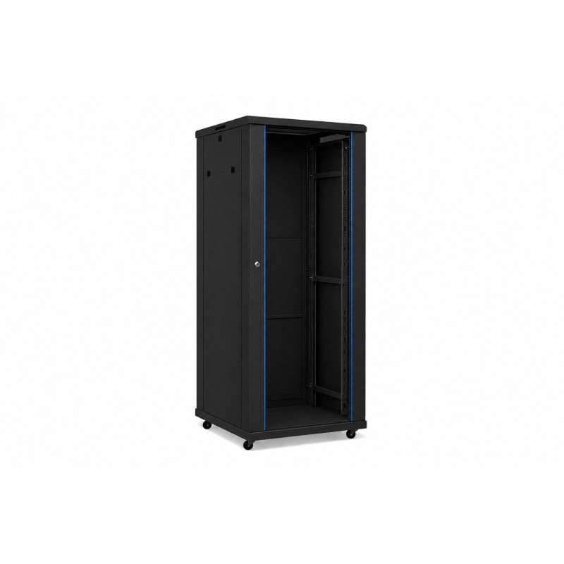 Floor-standing switch cabinet 19" 32U A2-6832B (600x800x1610mm, black, IP20, up to 1000kg)