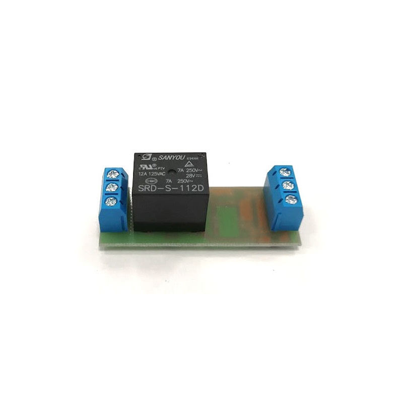 Relės blokas 12V 12A SRD-S-112D (su kontaktinėmis kaladėlėmis)